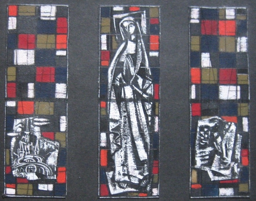 Maquette de Notre-Dame de Lourdes (détail)