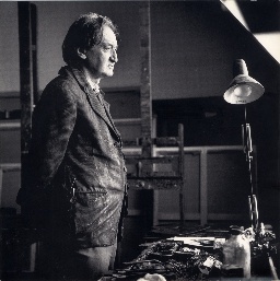 Maurice Rocher dans son atelier, 1983